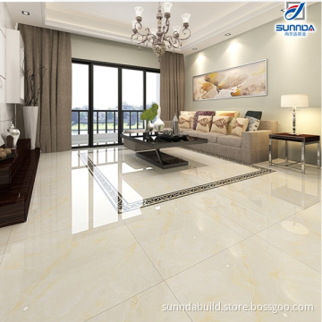 First Choice good price Porcelanto Glazed Golden Kitchen marble look non slip glossy Polished Porcelain bathroom floor tiles